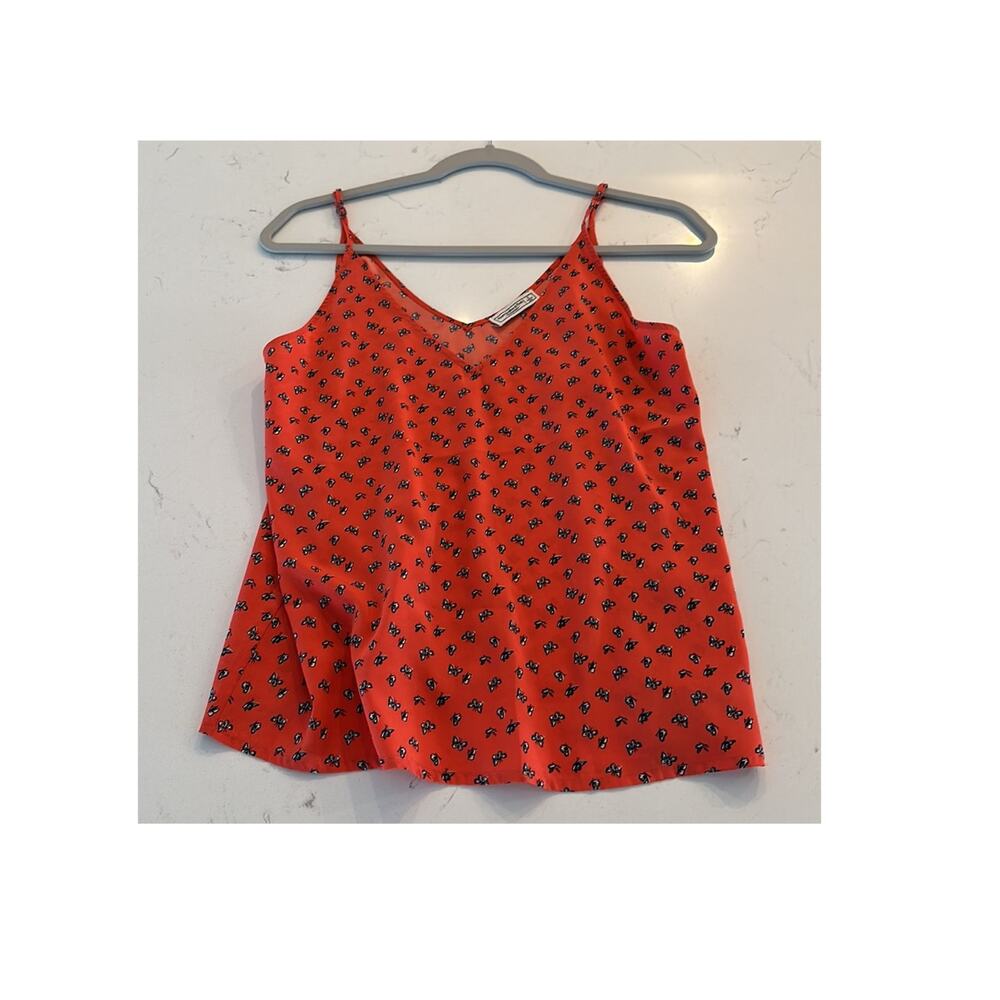 Abercrombie & Fitch Orange Butterfly Boho Flowy Fairy Cami Tank Top Size Small